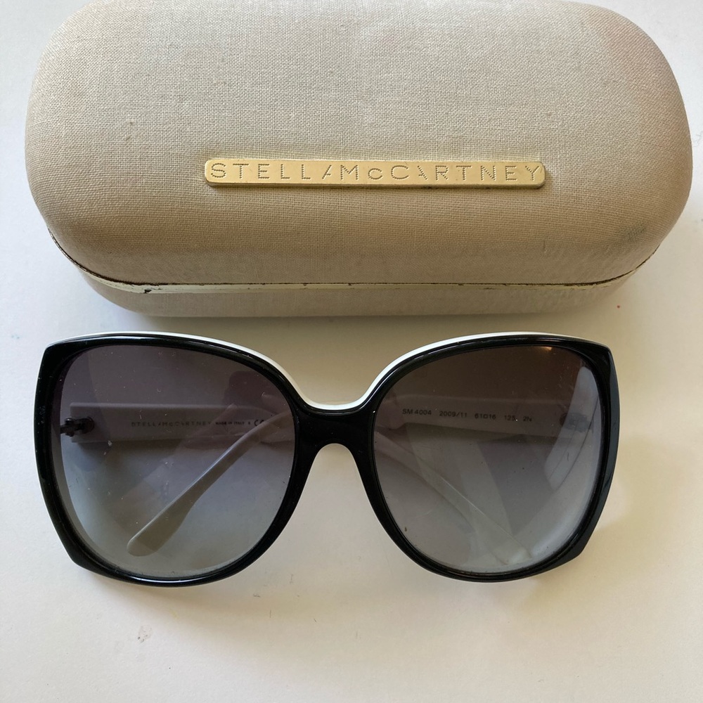 Stella McCartney black and white sunglasses